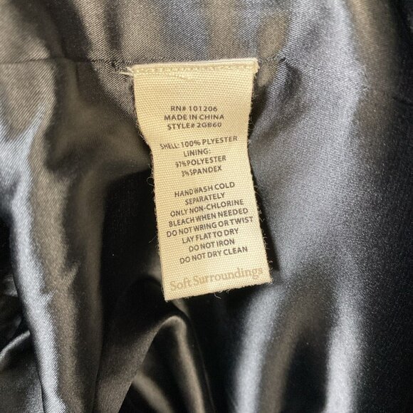 Soft Surroundings Eva Sequin Pants Womens Size Small Boot Cut Black Sparkle NWT - Picture 11 of 12